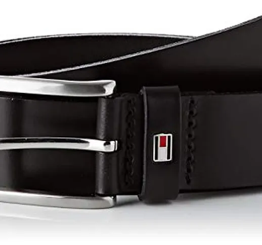 Tommy Hilfiger New Denton 3.5 Belt Cintura, Nero, 105 Uomo