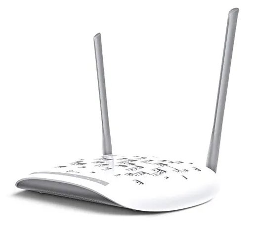 TP-Link TD-W9970 Modem Router 300Mbps Wireless ADSL/VDSL2, 4 Porte 100 Mbps, 2.4GHz, 1 USB...