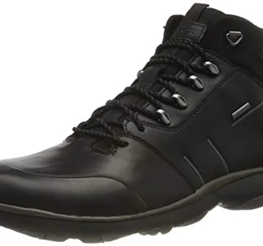 Geox U NEBULA 4 X 4 B ABX Stivali Chukka Uomo,Nero, 43 EU