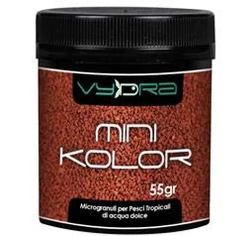 Vydra Mini KOLOR MANGIME Pesci Acquario Dolce Marino MICROGRANULI 0,8mm per Tutti I Pesci...