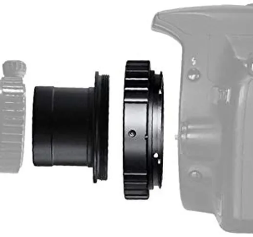 Solomark Supporto per obiettivo telescopico per fotocamera SLR/DSLR e adattatore a T da 3,...