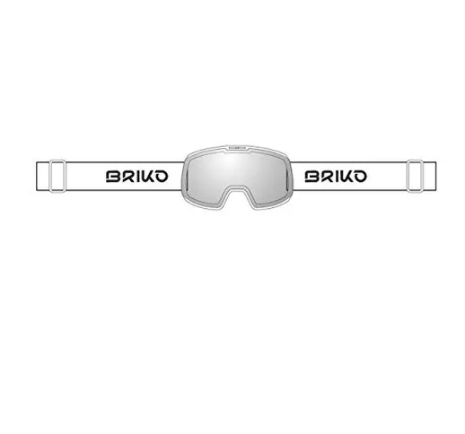 Briko NYIRA 7.6 Photo, Goggles Unisex Adulto, 915WHITE-PHG13, ONE