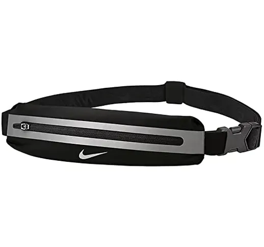 Nike Waistpack_9038-264, Cintura di Borsa Unisex Adulto, Black/Black/Silver, Taglia Unica