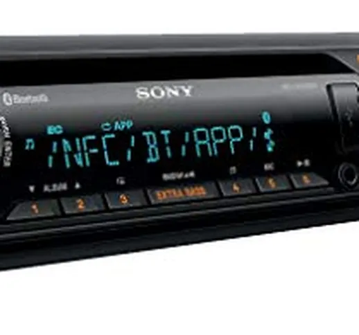 Sony MEX-XB100BT Autoradio Ricevitore con Lettore CD, Display, NFC, Bluetooth, USB/AUX, Ap...