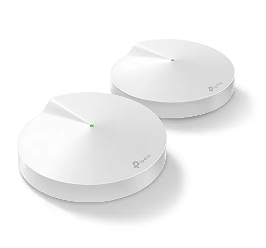 TP-Link Deco M9(2 pack) Plus Wifi Mesh, Pacchetto da 2 unità fino a 400 m2, AC2200, Veloci...