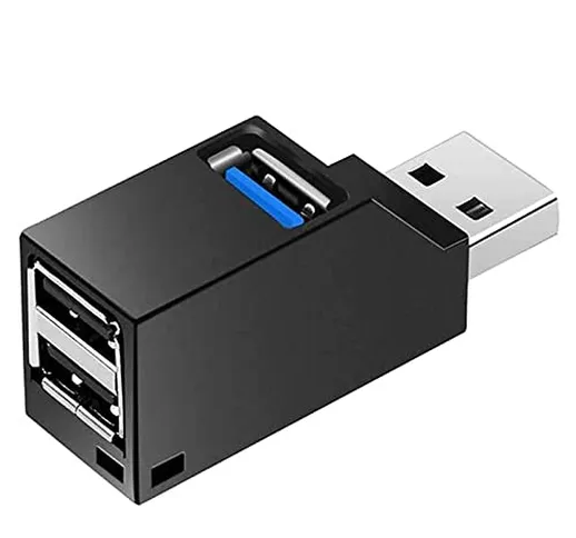 DIFCUL USB 3.0 Hub, 3-Porta Splitter Hub (2 USB 2.0 + USB 3.0), Direct Tower Alta velocità...