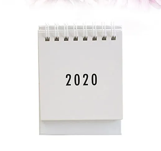 zlw-shop Calendari da Muro 2020 Creative Desktop Paper Calendar Mini Table Calendari da Ta...