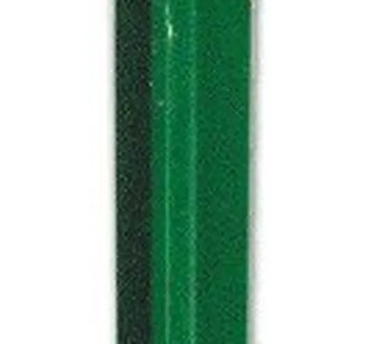 Paletto Palo per Recinzioni a T altezza 125 cm in Acciaio Plasticato Verde