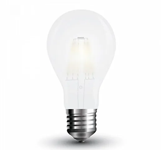 Lampada Bulbo A67 Filamento Smd Vetro Smerigliato 9W, E27 Alta Luminosità 1.100Lm 6400K A+...