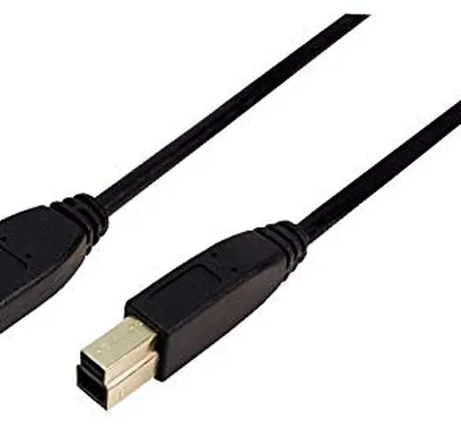 LogiLink 2m USB 3.0 cavo USB USB A USB B Nero