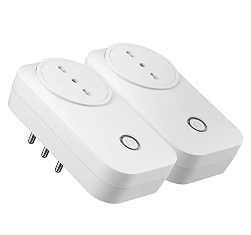 meross Presa Intelligente Wifi (Type L) 16A Smart Plug Energy Monitor, Timer, APP Controll...