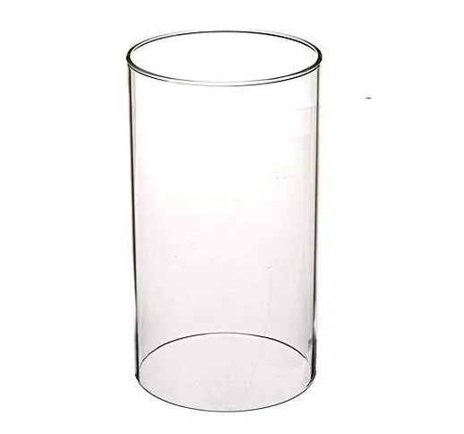 Sunwo, Portacandele trasparente in vetro borosilicato, con estremità aperta, dimensioni di...