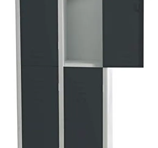 MULTIPLO 2/4/6 POSTI, PORTE COLORATE (4 PORTE - 69X33, GRIGIO SCURO)