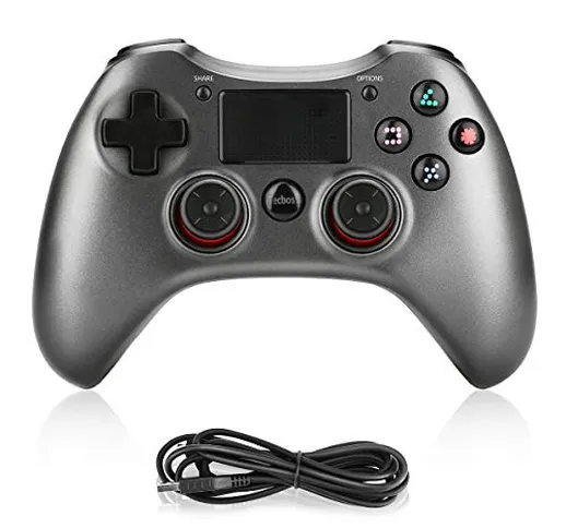 PS4 Controller, Achort wireless controller di gioco PS4 doppia vibrazione Bluetooth contro...