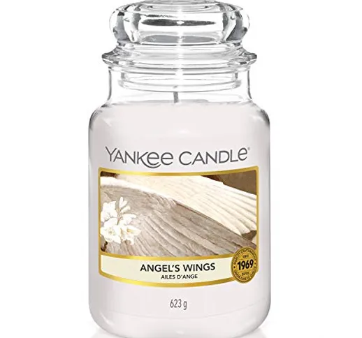 Yankee Candle Candela profumata in giara grande | Ali degli Angeli | Durata Fino a 150 Ore