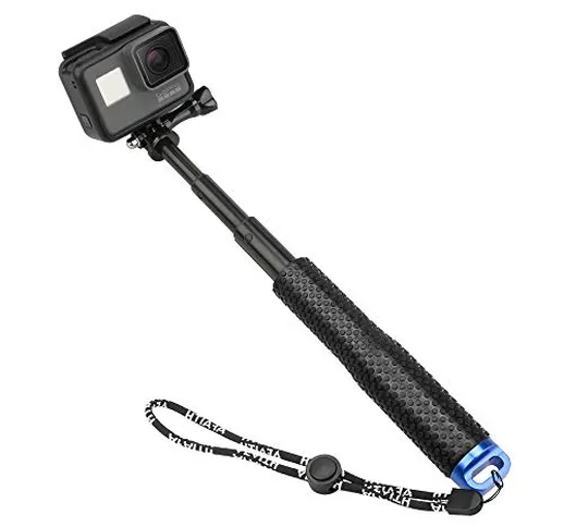 AFAITH Bastone Selfie per GoPro, Impugnatura Impermeabile Regolabile monopiede per Osmo Ac...