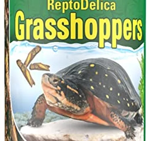 Tetra ReptoDelica Grasshoppers Turtle Food - Mangime Naturale a Base di Cavallette Essicca...
