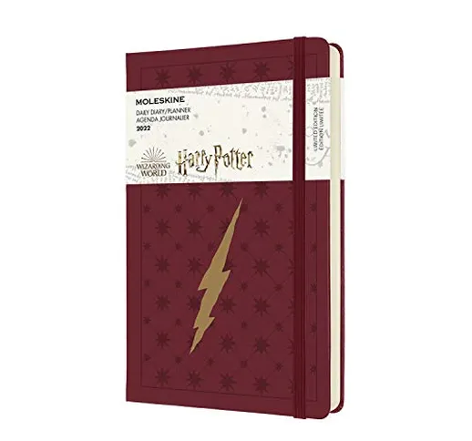 Moleskine Harry Potter Saetta - Agenda Giornaliera 12 Mesi 2022, con Copertina Rigida, For...