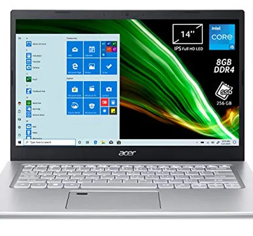 Acer Aspire 5 A514-54-57E7, Notebook, Intel Core i5-1135G7, Ram 8 GB DDR4, 256 GB PCIe NVM...