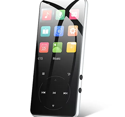 Lettore Mp3 con Bluetooth 4.0 MECHEN 32GB 2.4" Mini Lettore Musicale Audio Lossless HIFI,...