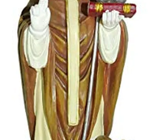Statua di San Nicola di altezza 12 cm con segnalibro in confezione regalo