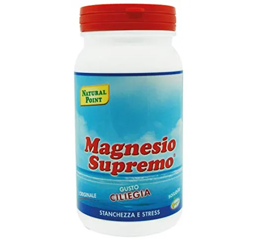 Natural Point Magnesio Supremo In Polvere - Ciliegia - 150 Gr