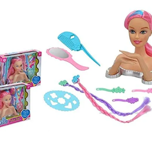 Color Baby- Busto bambole principessa + accessori (CB 43773) , colore/modello assortiti