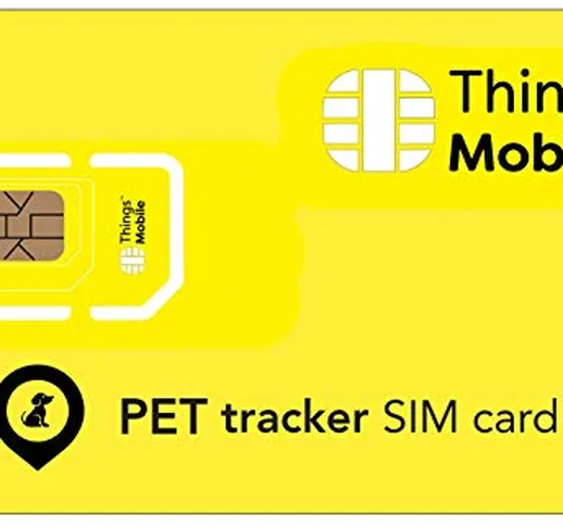 SIM Card per PET GPS TRACKER - Things Mobile - con copertura globale e rete multi-operator...