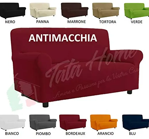 Tata Home Copridivano Antimacchia Universale Misura 2 Posti in Tessuto Elasticizzato Color...