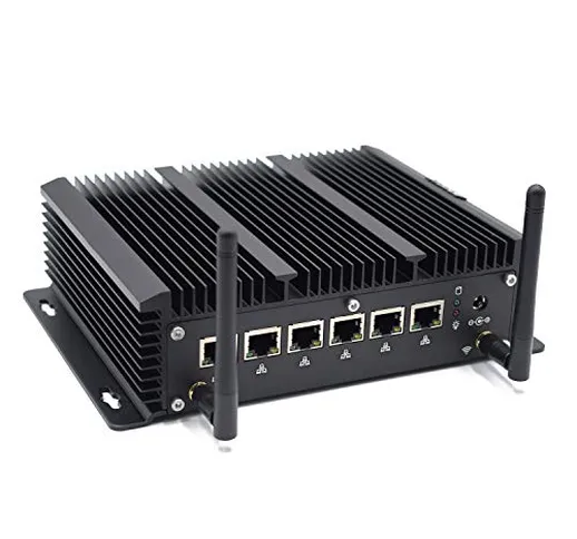 Fanless Mini PC Router Intel Core I3 7167U,Mini Desktop Computer Firewall Pfsense HDMI Dis...