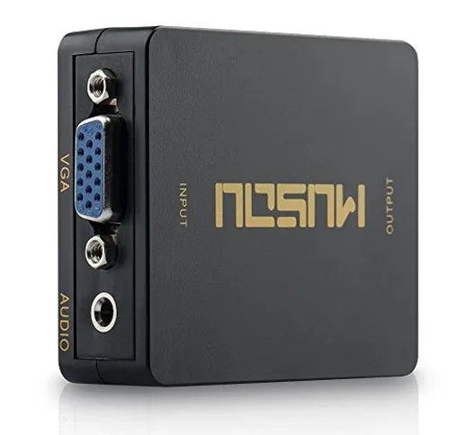 Musou Adattatore VGA a HDMI, VGA al Convertitore di HDMI, Full HD VGA to HDMI Converter co...