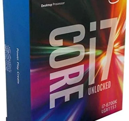 Processore Intel Core i7 6700K (4 GHz, 4 core, 8 thread, 8 MB di cache, LGA1151 Socket Box...