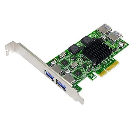 Miwaimao ADD On Cards PCIE USB 3.0 Card PCI-E/PCI Express USB 3.0 Controller + 5.25 USB 3....