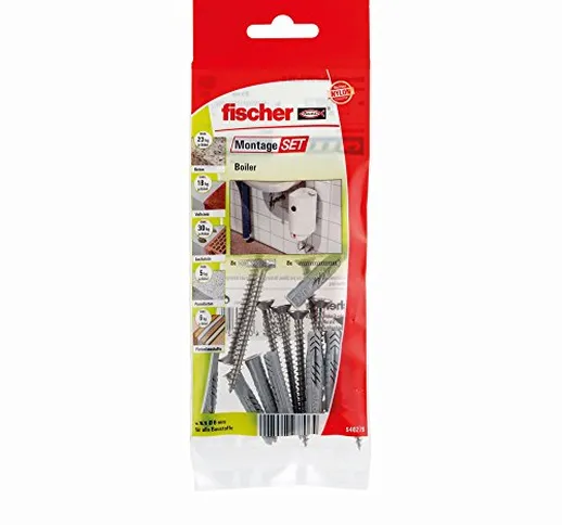 Fischer 540279 Set di Montaggio Boiler B, tasselli e Viti