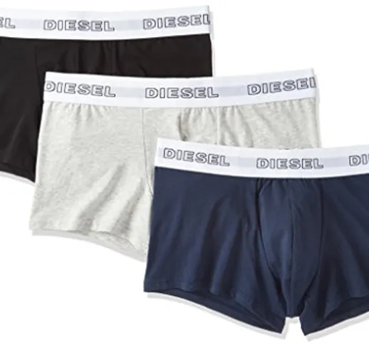 Diesel UMBX-KORYTHREEPACK Boxer Mutande da Uomo, Multicolore (Nero/Blu/Grigio 02)