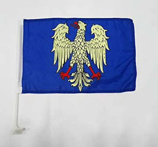 AZ FLAG Bandiera per Auto Friuli-Venezia Giulia 45x30cm - BANDIERINA da Auto FRIULANA - RE...