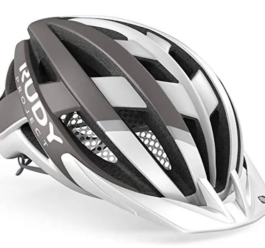 Rudy Project Venger - Casco per mountain bike, colore: bianco/grigio opaco 2020, Bianco/gr...