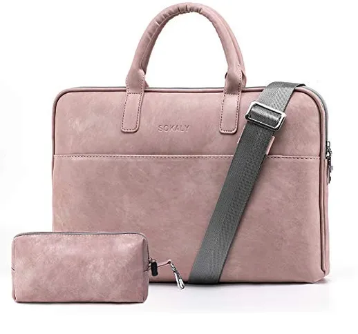 BOTRE Uomo Donna Borsa a Tracolla Borsetta Borsa per PC Portatili 13-15.6 Pollici e Tablet...