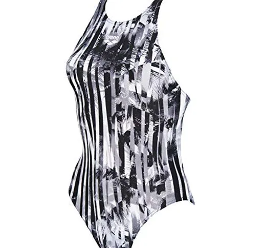 Arena One Riviera M - Costume da bagno intero sportivo da donna, Donna, 001697-505, nero,...