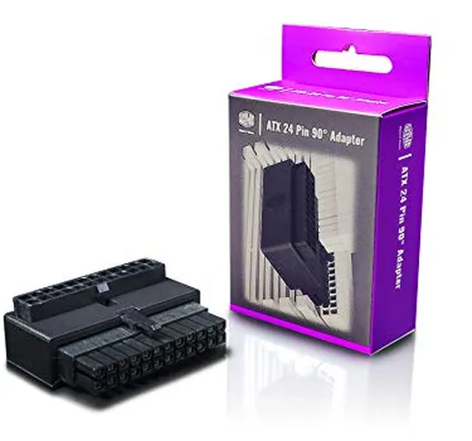 Cooler Master Case Acc ATX 24 Pin 90° Adapter cap. - Adattatore – Corrente/Alimentatore, C...