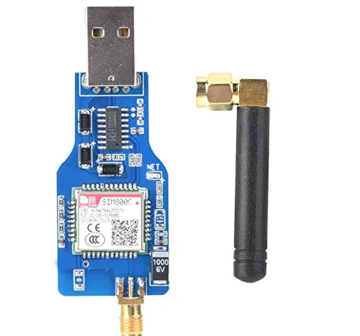 Taidda- USB a gsm, Modulo seriale da USB a gsm Stabile a Quattro frequenze gsm/GPRS SIM800...
