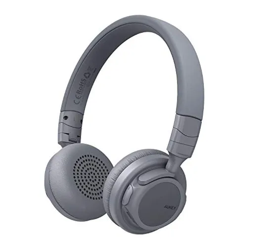 AUKEY Cuffie Bluetooth, Auricolari Wireless con Basso Profondo, Tempo d'Uso Fino a 18 Ore,...