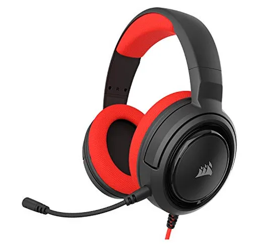 Corsair HS35 - Auricolare stereo da gioco certificato Discord - Auricolari in memory foam...