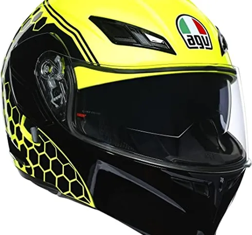 CASCO COMPACT ST AGV MULTI PLK DETROIT YELLOW FLUO/BLACK XS