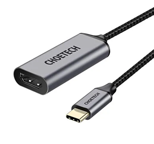 CHOETECH USB C HDMI Adattatore, 4K/60 Hz Tipo C HDMI Adapter per iPad PRO 2018, MacBook PR...