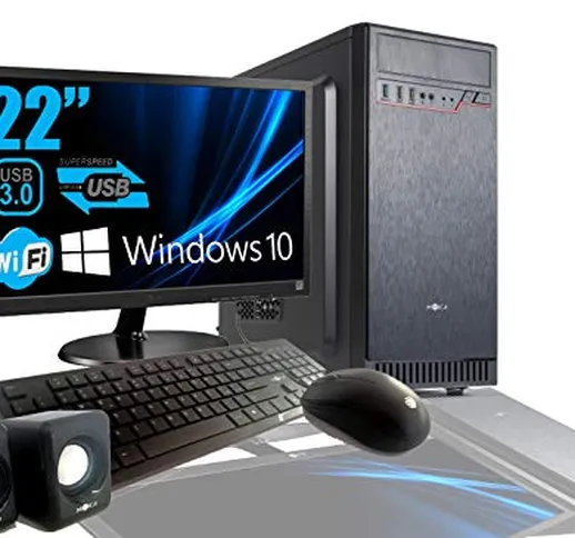 PC DESKTOP INTEL QUAD CORE 2.0GHZ WINDOWS 10 PROFESSIONAL 64 BIT CASE ATX/RAM 8GB/HD 1TB/W...