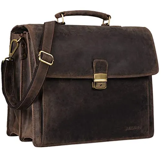 STILORD 'Noel' Portadocumenti uomo pelle vintage grande borsa da lavoro classica business...