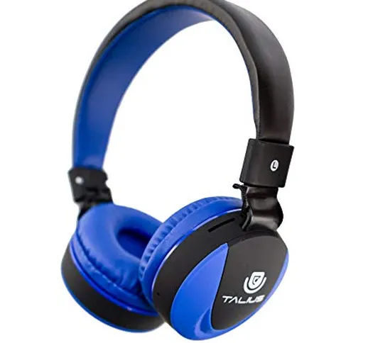 Talius HPH-5006 BT Cuffie Bluetooth 5.0 + FM, slot Micro SD Blu scuro