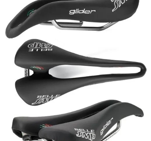 Selle SMP Glider, Sella per Bicicletta Uomo, Nero, 266x136 mm
