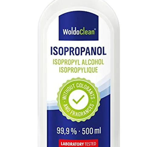 Isopropanolo 99,9% alcool detergente 500 ml - alcool isopropilico